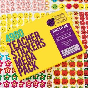 Purle Ladybug Novelty 4960 Teachers Stickers Mega